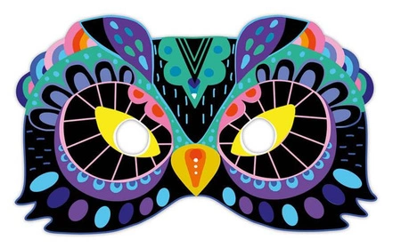 Zestaw kreatywny Zdrapywanki Maski i okulary Zwierzęta 5+, Janod