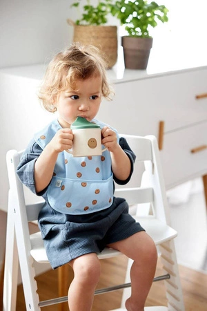 Lassig Zestaw śliniaków wodoodpornych 6m+ Happy Rascals Smile sky blue