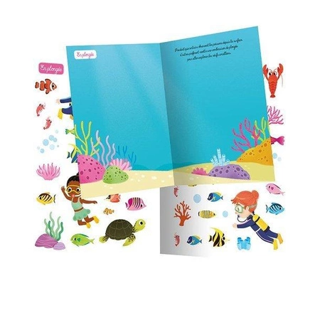 Auzou Zeszyt z naklejkami Podwodny świat 73243