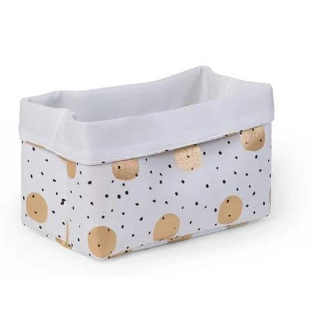 Childhome Pudełko płócienne 32 x 20 x 20 cm Gold Dots