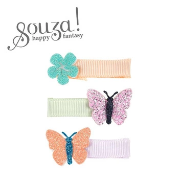 Souza! Spinki do włosów brokatowe motyle Yke 3 szt.