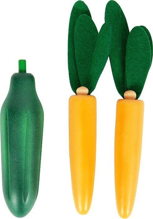 Wegetariański zestaw produktów spożywczych do zabawy w sklepie kuchni z torbą Small Foot 12284