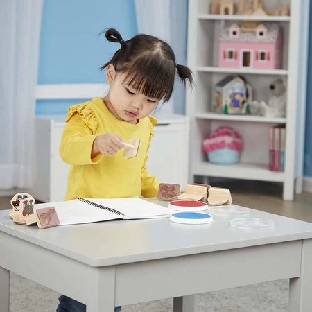 Stempelki Mój pierwszy drewniany zestaw pieczątek Pojazdy Melissa and Doug 12391-MD