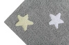 Lorena Canals Dywan bawełniany Tricolor Star Gris/Azul 120 x 160 cm