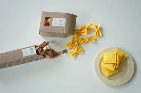 Filcowy zestaw makaronów i akcesoria do przyrządzania włoskiej pasty 3+, Janod