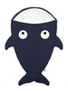 Baby Bites Śpiworek Shark (1-18 m) Boats Navy Blue