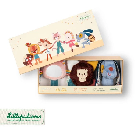 Lilliputiens Zestaw rozwijający zmysły multisensoryczny Piesek Jules 0 m+