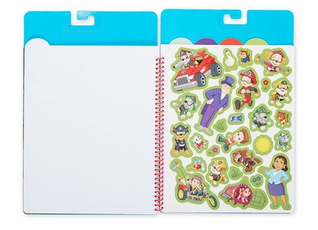 Naklejki wielorazowe Psi Patrol Restickable Stickers Flip-Flap Pad – Ultimate Rescue Melissa & Doug 33255