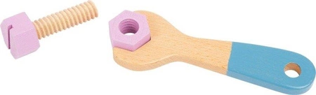 Drewniana walizka z narzędziami Komplet Nordic 11505-Small Foot Design, zestaw majsterkowicza