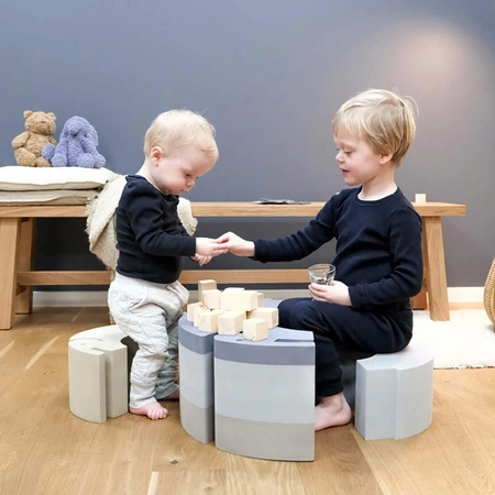 Zabawka wspierająca sensorykę i motorykę - Słoń bObles L Cloudy blue