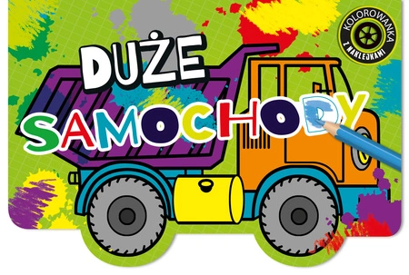 Superauta kolorowanka z naklejkami