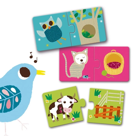 Puzzle duo ZWIERZĄTKA DJ08164