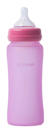 B-Thermo Butelka 240ml szkło/silikon Róż