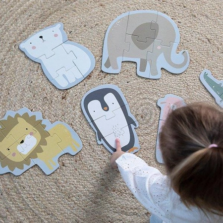 Little Dutch Puzzle Zoo 6 elementów FSC LD4899