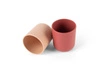 TINY BIObased Kubek dla dzieci 2 szt Nude/Ruby Red
