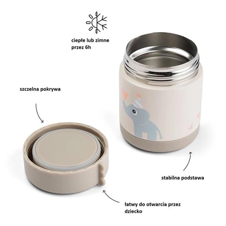 Done by Deer Termos Obiadowy dla Dziecka 300ml Celebration Sand