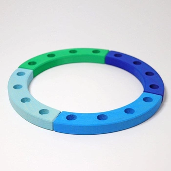 Pierścień Dekoracyjny, niebiesko-zielony, Grimm’s