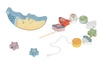TOOKY TOY Śpiący Księżyc Balansująca Układanka Drewniana Nawlekanka Montessori