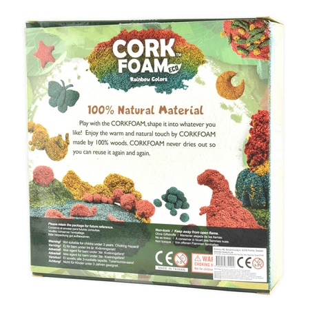 Kolorowa korkowa masa - 4 kolory