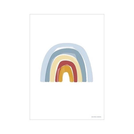 Little Dutch Plakat A3 - Tęcza Alfabet Błękit PW10320040