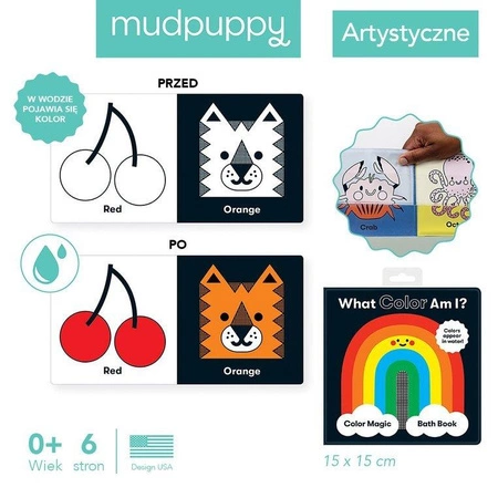 Mudpuppy Magiczna książeczka do kąpieli Jaki mam kolor?