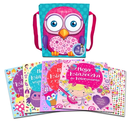 Pakiet różowy plecaczek