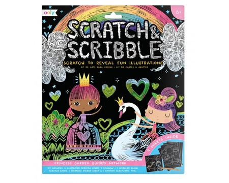 Zdrapywanki - Ogród Księżniczki  Scratch & Scribble  - Ooly