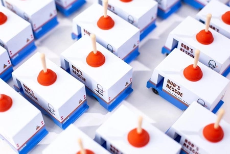 Candylab Samochód Drewniany Plumbing Van