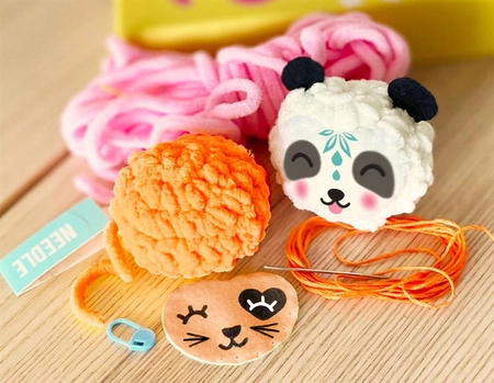 Box Candiy, zestaw artystyczny Szydełkowe zwierzątka