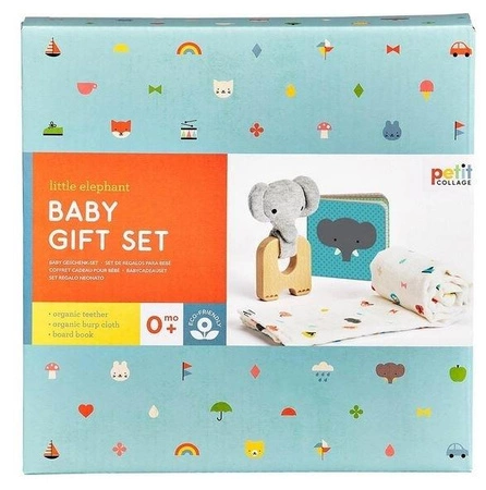 Petit Collage Zestaw Dla Noworodka Słonik