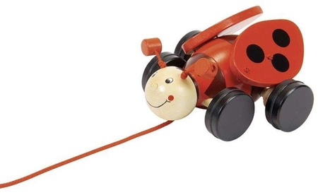 Biedroneczka Lil do ciągnięcia, 54951-goki - zabawki drewniane