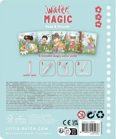 Little Dutch Kolorowanka wodna Rosa & friends 125476