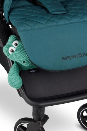 Easywalker Jackey Kompaktowy, samoskładający się wózek spacerowy z torbą transportową Teal Green