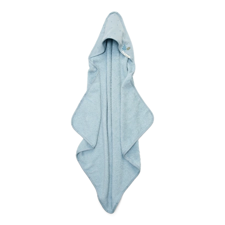 Little Dutch Bawełniany ręcznik z kapturem 100x100 cm Blossom