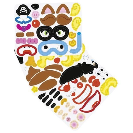 Zabawki kreatywne - magnetyczne twarze w książce, dziewczynka, Goki