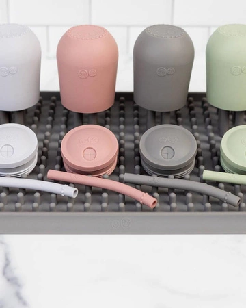 EZPZ Silikonowa suszarka do naczyń szara