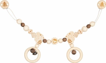 Zawieszka do wózka z dzwoneczkiem Mała wiewióreczka 765070-Heimess Nature, zabawki dla niemowlaka