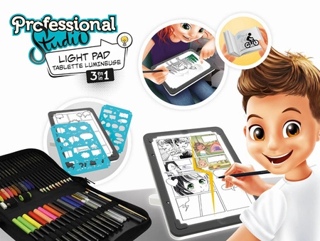 Buki tablet 3w1 z podświetleniem led do rysowania