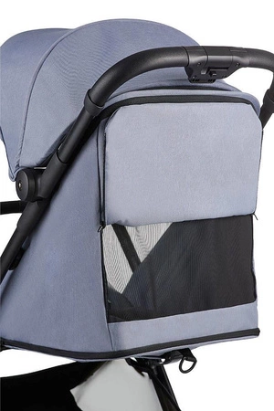 Easywalker Jackey Kompaktowy, samoskładający się wózek spacerowy z torbą transportową Steel Grey