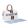 Childhome Torba Mommy Bag Paski Czarno-Złote