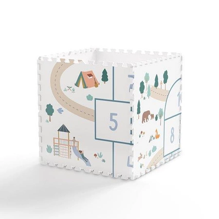 Play&Go TILOO Dwustronna Mata Piankowa 3w1 Hopscotch 120x180cm