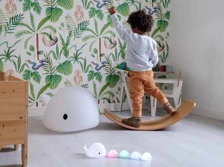 Lampka nocna LED wieloryb Moby Mini Biała FLOW AMSTERDAM