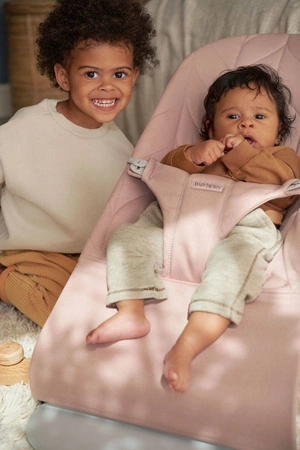 BABYBJORN - leżaczek BLISS COTTON, Petal Quilt, Zgaszony róż