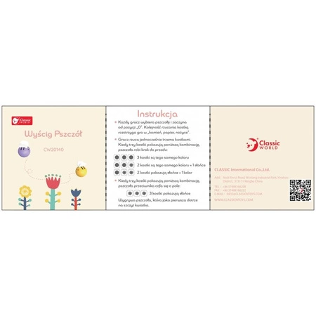 CLASSIC WORLD Gra Zręcznościowa Wyścig Pszczół