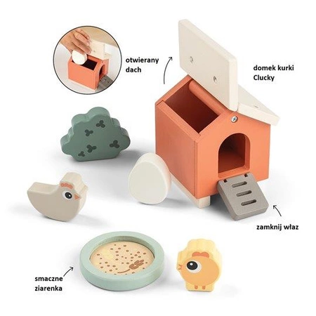 Done by Deer Zestaw do Zabawy w Farmę – Kurka Clucky