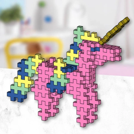 Plus-Plus, Mini Mix 275 szt. Jednorożce - Learn to build