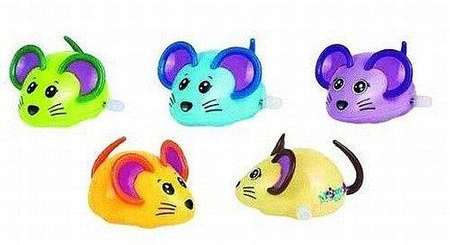 Zabawka w ruchu, Kolorowa myszka do nakręcania, 13220-Gollnest&Kiesel