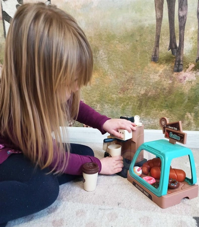 WOOPIE Zestaw Kawiarnia Ekspres do Kawy  + Witryna na Ciastka