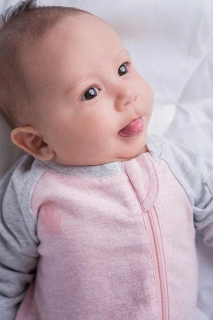 Juddlies Organic Raglan Pajacyk Pink S