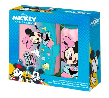 Bidon aluminiowy + śniadaniówka Minnie MN30011